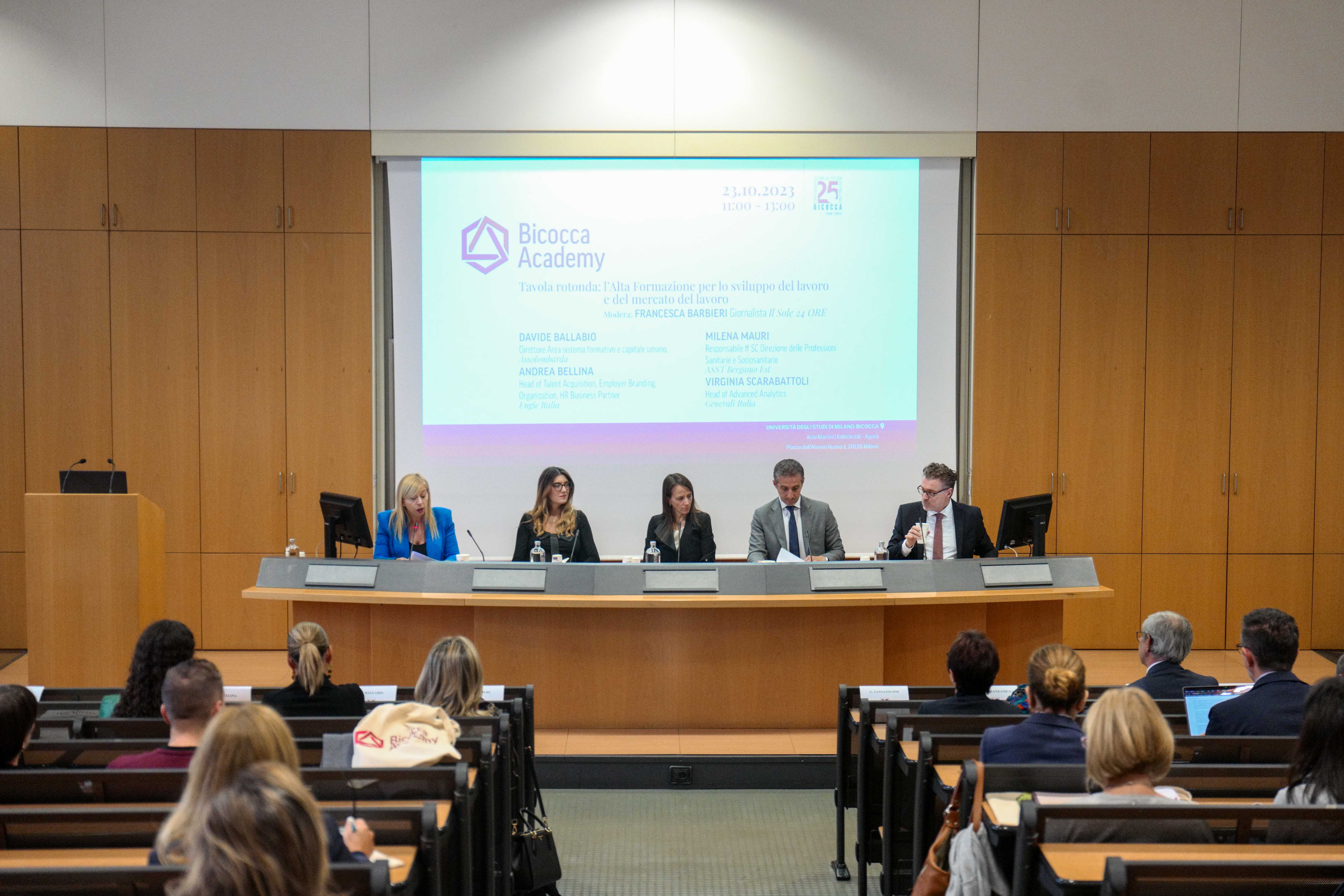 Tavola rotonda per il lancio di Bicocca Academy Tavola rotonda per il lancio di Bicocca Academy