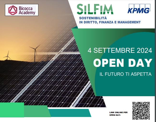 Sostenibilità: non perdere l'open day del master SilFiM il 4 settembre 2024