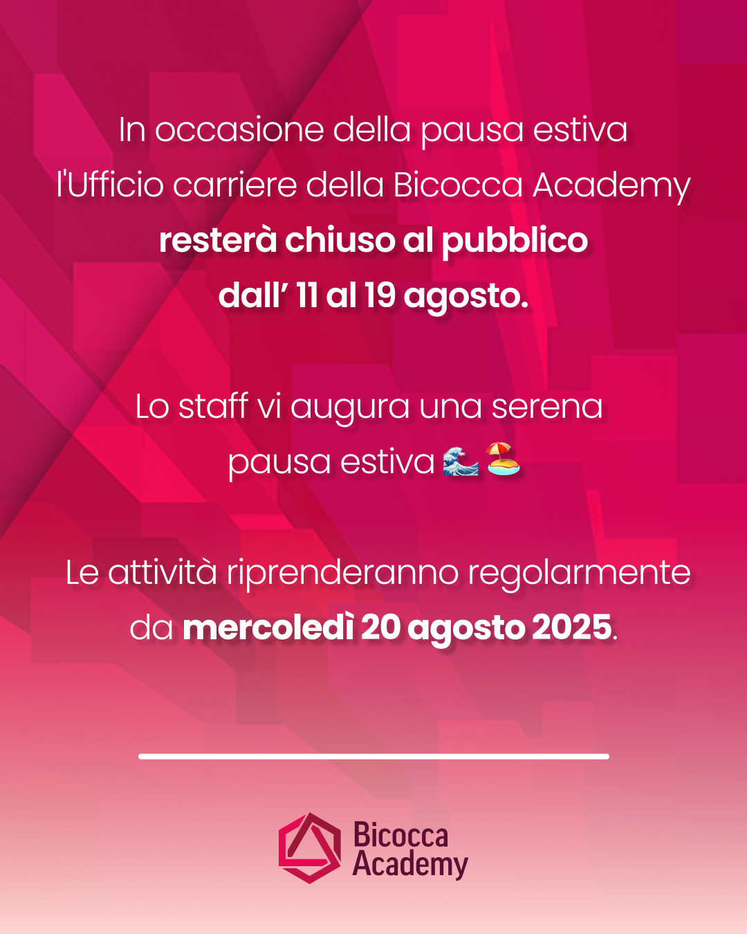 chiusura agosto 2025