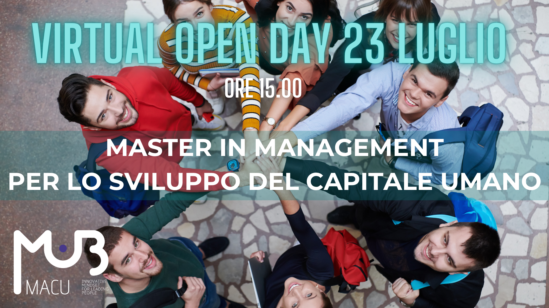 VIRTUAL OPEN DAY MASTER HR MACU 23 LUGLIO 2025 ORE 15.00 VIRTUAL OPEN DAY MASTER HR MACU 23 LUGLIO 2025 ORE 15.00