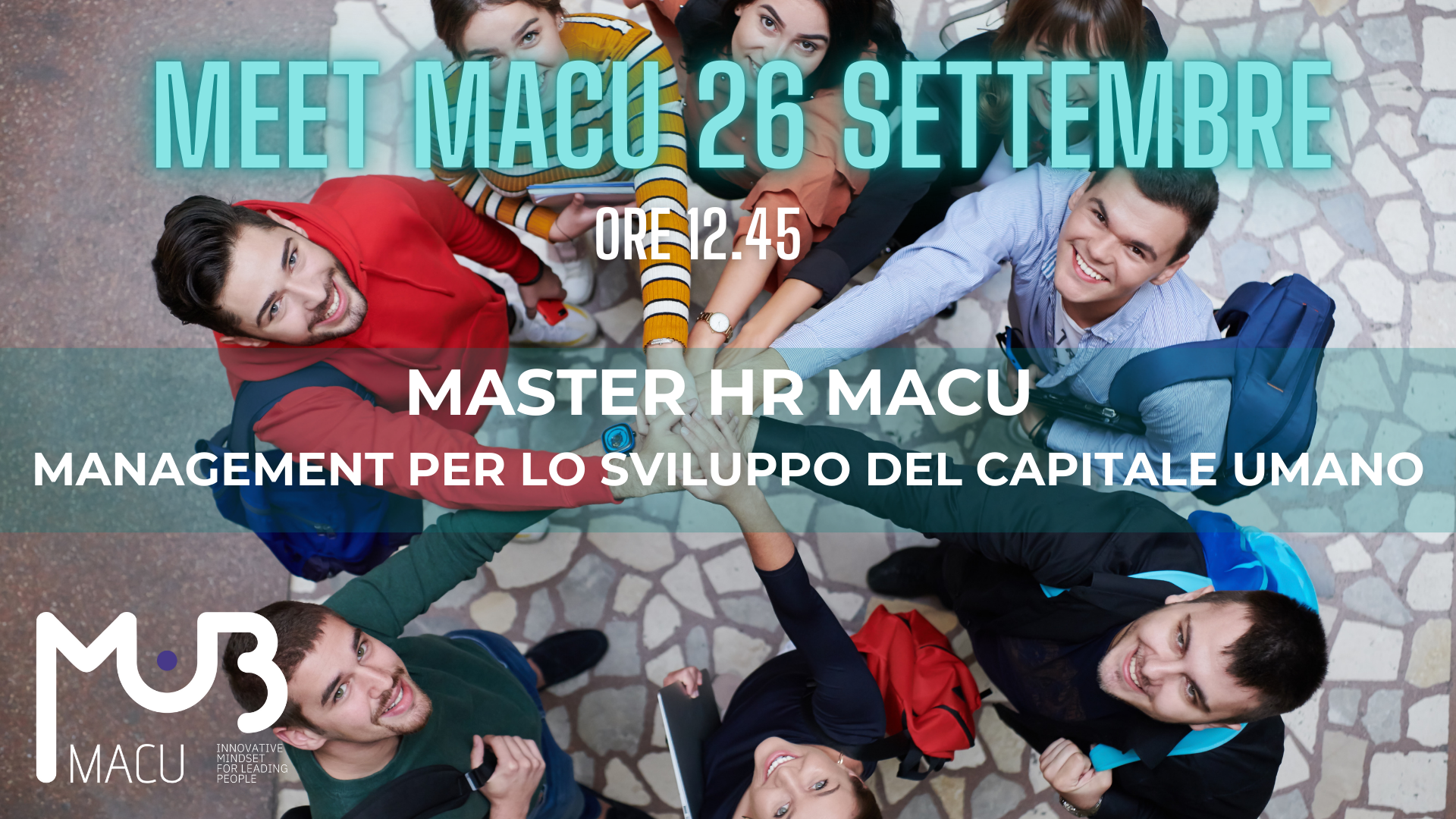 OPEN DAY ON LINE MASTER HR MACU 26 settembre 2025