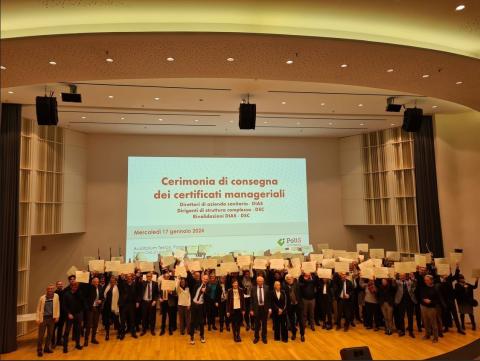 Cerimonia di consegna dei diplomi di Formazione Manageriale per Dirigenti di Struttura Complessa – a. a. 2022/2023