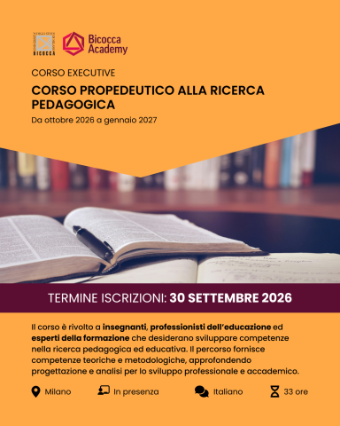 Corso Propedeutico alla Ricerca Pedagogica